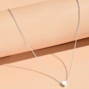 Chic 925 Sterling Silver Heart Pendant Necklace